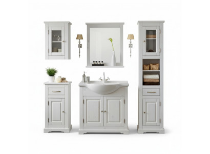 Bathroom furniture set washbasin 5-piece room