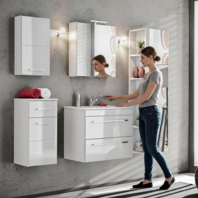 Design bathroom furniture decor bath 5-piece set cabinet sink