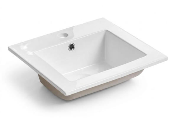 Ceramic Washbasin Sink Countertop Washbasin White Installation