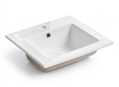 Ceramic Washbasin Sink Countertop Washbasin White Installation