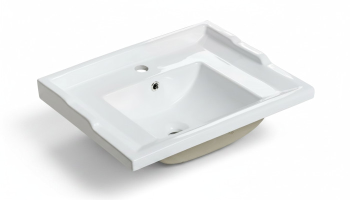 Ceramic Washbasin Modern Decorative Countertop Sink White