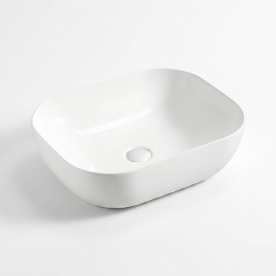 Modern ceramic washbasin decorative countertop basin white