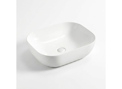Modern ceramic washbasin decorative countertop basin white