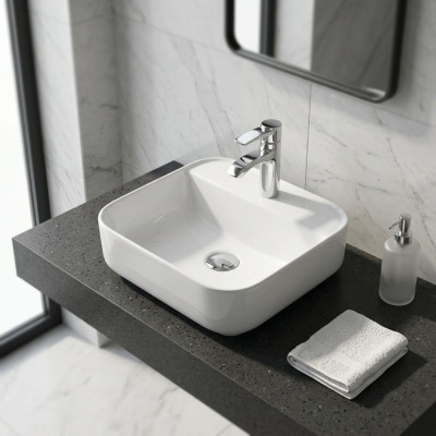 Ceramic washbasin countertop washbasin white sink