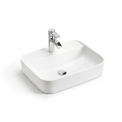 Ceramic Washbasin Sink Countertop Washbasin White Decorative Sink