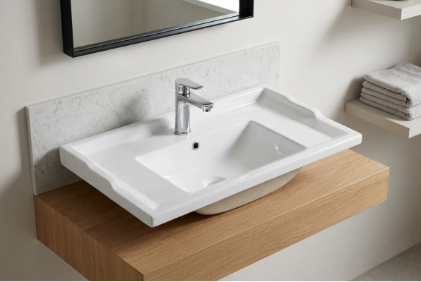 Ceramic washbasin countertop washbasin decorative white washbasin