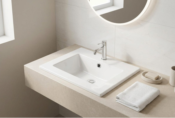 Ceramic Washbasin Decorative Countertop Basin White Washbasin