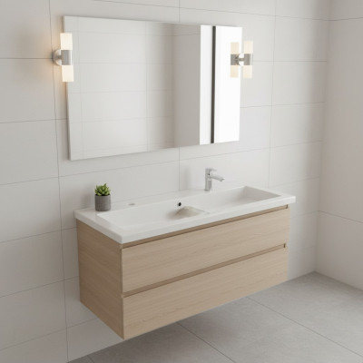 Double washbasin ceramic washbasin built-in sink