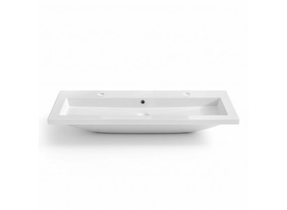 Double washbasin ceramic washbasin built-in sink
