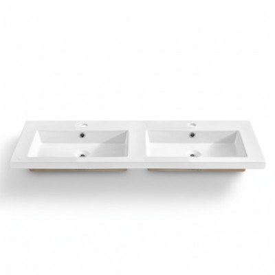 Double washbasin ceramic countertop sink washbasin