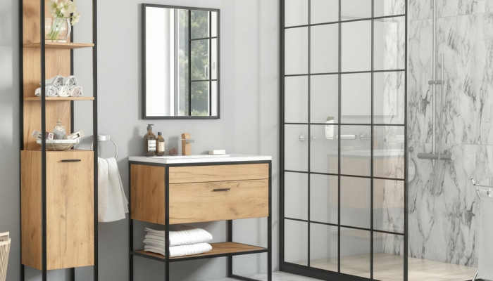 Bathroom furniture set sink 3-piece room