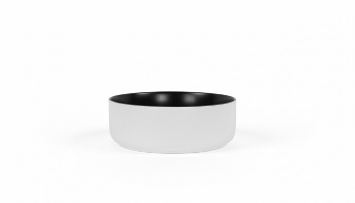 Round basin countertop sink black white basin washstand