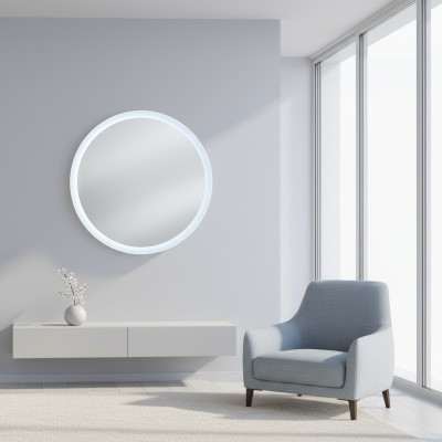 Round mirror LED bathroom mirror bathroom mirror with lighting bathroom mirror