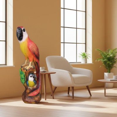 Abstract parrot ara garden decoration statue sculptures figures sculpture new
