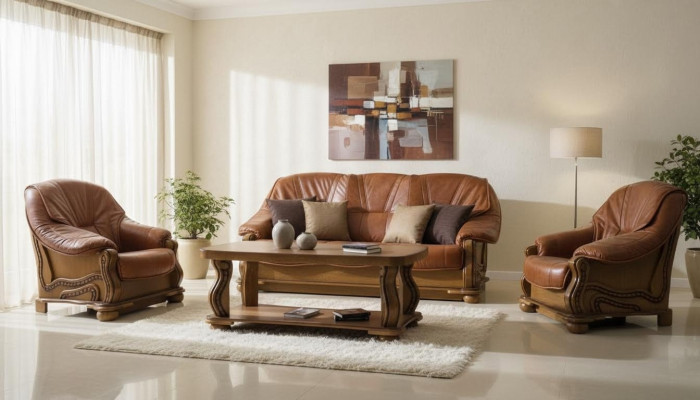 Sofa set 3+1+1 seater classic living landscape upholstered couches sofas new