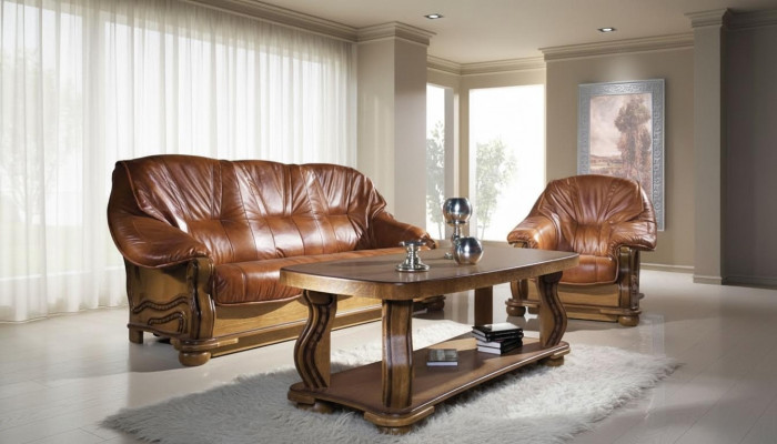 Set of 3+1 seater couch, cushion upholstery set, 100% Italian leather