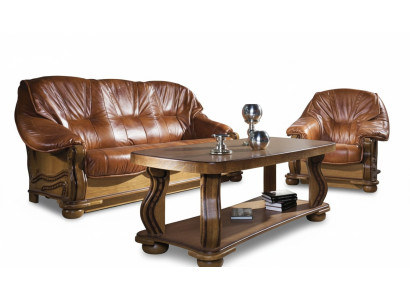 Set of 3+1 seater couch, cushion upholstery set, 100% Italian leather