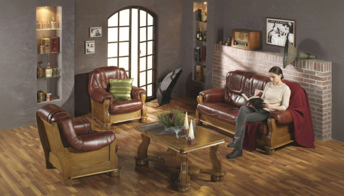 Classic Seating Ensemble 3+2+1 Seater Sofa Set Couch Sofa 100% Leather Sofa Upholstery