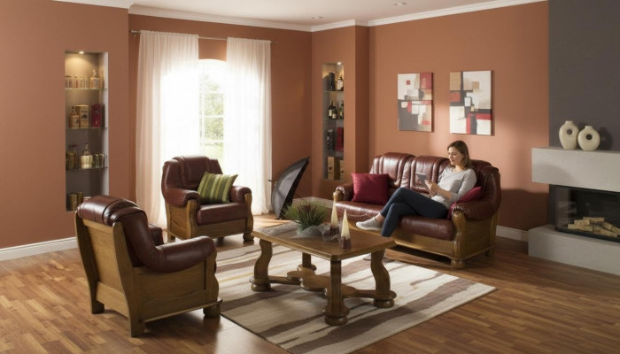 Classic set 3+2+2 seater upholstered sofa set couch sofa 100% leather sofa