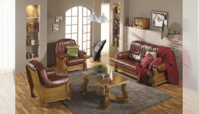 Classic set 3+2+2 seater upholstered sofa set couch sofa 100% leather sofa
