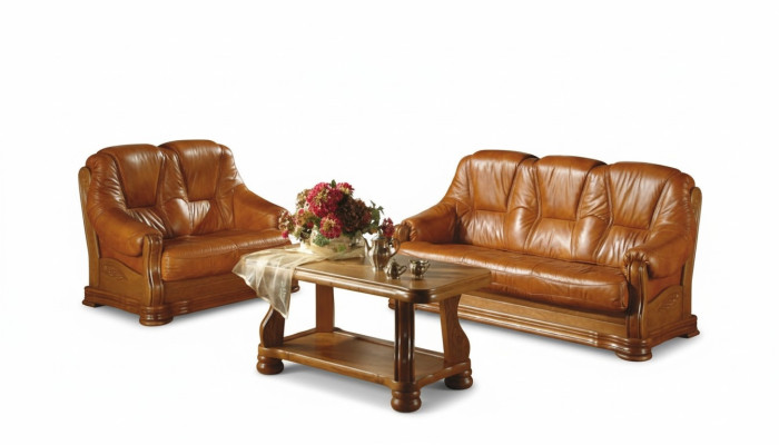 Classic three-seater couch sofas upholstered sofa 3-seater leather sofas