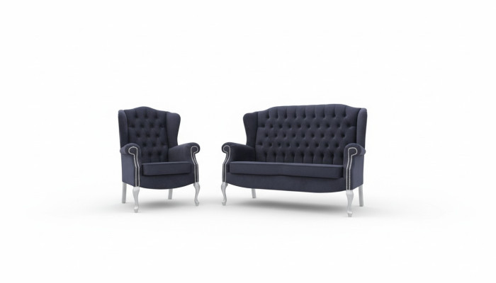 Classic Chesterfield Sofa Set 3+2+1 Seater Sofa Couch Upholstery Velvet New