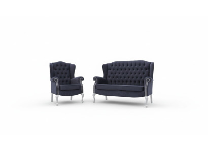 Classic Chesterfield Sofa Set 3+2+1 Seater Sofa Couch Upholstery Velvet New