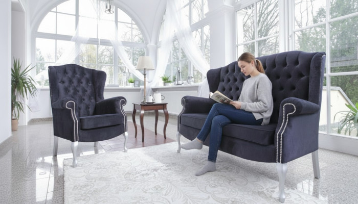 Classic Chesterfield Sofa Set 3+1+1 Seater Sofa Couch Upholstered Velvet New