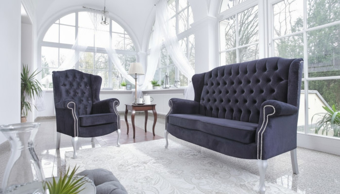 Classic Chesterfield Sofa Set 3+1+1 Seater Sofa Couch Upholstered Velvet New