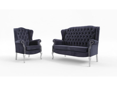 Classic Chesterfield Sofa Set 3+1+1 Seater Sofa Couch Upholstered Velvet New