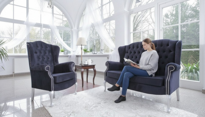 Classic Chesterfield Sofa Set 3+1 Seater Sofa Couch Upholstered Velvet