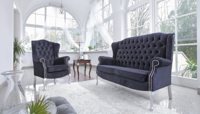 Classic Chesterfield Sofa Set 3+2+2 Seater Sofa Couch Upholstery Velvet New