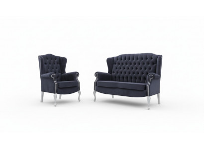Classic Chesterfield Sofa Set 3+2+2 Seater Sofa Couch Upholstery Velvet New