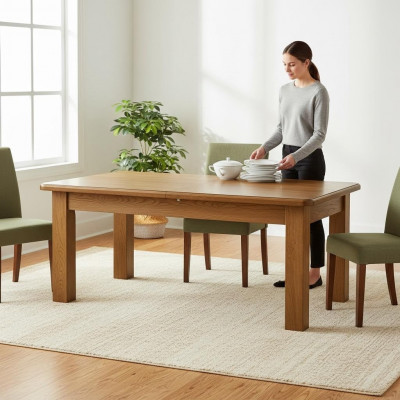 Dining table 250/450 cm kitchen table restaurant table wood dining room tables