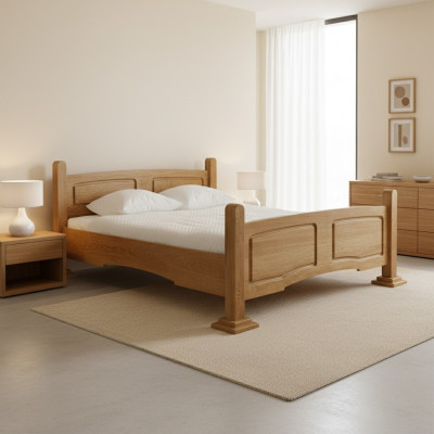 Antique Style Classic Bed Double Bed Beds Bedroom Wood 60/180cm