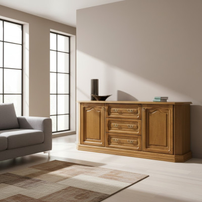 Country house chest of drawers, chests of drawers, cupboard, sideboard.