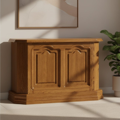 Console table brown wood drawer and shelf side table sideboard