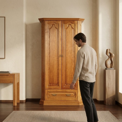 Country House Wardrobe Wooden Cabinet Office Classic Wardrobes New