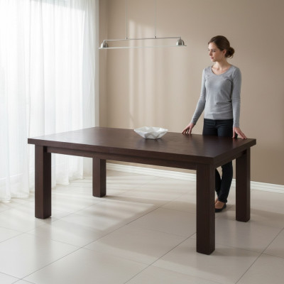 Dining table wooden table wood tables table dining room solid extendable size