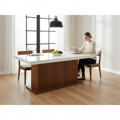 Column table dining table dining tables tables 160/240cm office design wood conference table