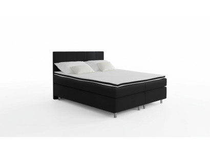 Box spring bed beds bed upholstered faux leather designer hotel double luxury design