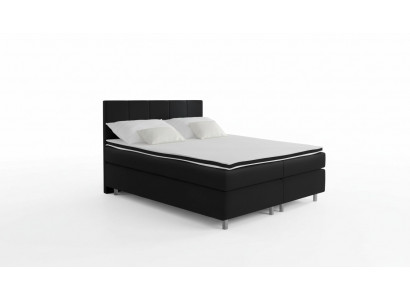Box spring bed beds bed upholstered faux leather designer hotel double luxury design