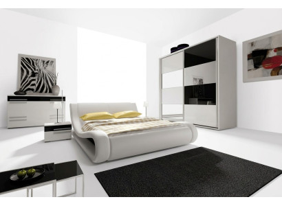 Design bedroom complete sets wardrobe bed chest of drawers nightstand modern