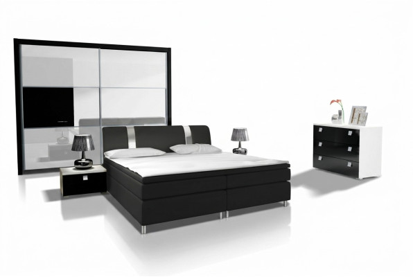 Design bedroom modern sets complete wardrobe bed dresser nightstand