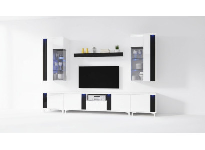 High gloss living room wall cabinet decoration living room cupboard display cabinet sideboard