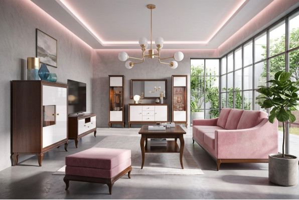 Living room set display cabinet sideboard mirror wall units sideboards design