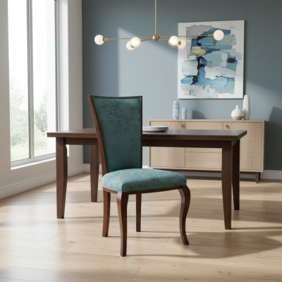 Dining room set 6 x armchair upholstery dining chair wood upholstery new