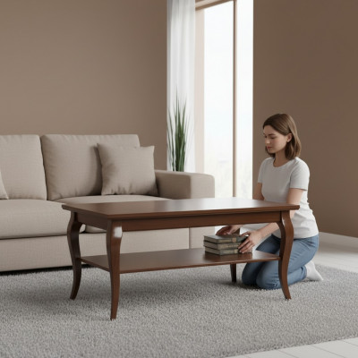 Baroque Rococo Extra Class Coffee Table Wood Table Side Sofa Couch Tables