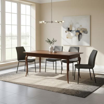 Extendable Oval Dining Table 160/260cm Wood Tables Classic Dining Room Furniture Table