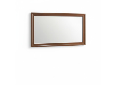 Classic wall mirror with wooden frame, mirror furniture new, 142 x 77 cm glass design new
